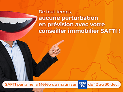 En décembre, SAFTI parraine la Météo du matin sur BFMTV